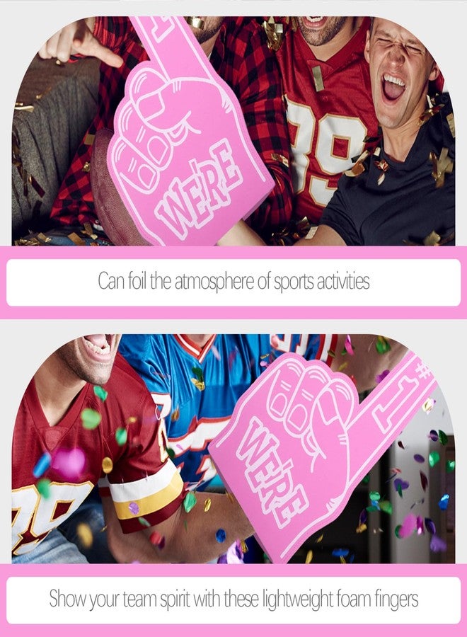 Toddmomy 3 Pack Oversized Pink Eva Foam Finger Covers for Cheering - Giant Team Spirit Props for Soccer Basketball Games and Party Supplies - Image 5